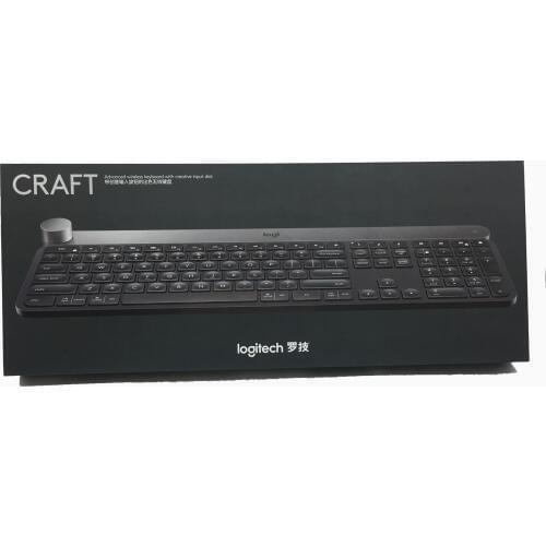 Logitech Craft Wireless Keyboard Smart Control Knob Bluetooth Connection Multi-Device Connection Switch Dark Gray