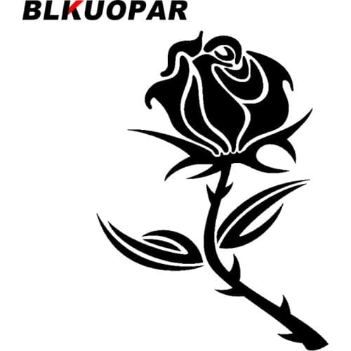 BLKUOPAR for Thorny Roses Car Stickers Sunscreen Fashionable Decals Refrigerator Motorcycle Helmet Waterproof Decor Car Styling
