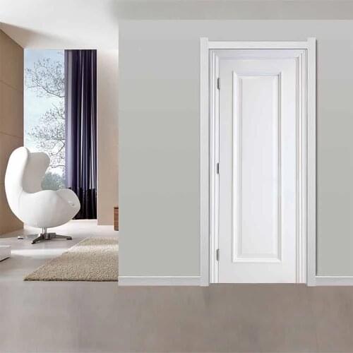 Pure White Door Stickers Room Renovation Imitation Classic Doors Waterproof Self-adhesive decorative Vinyl for Doors Home Decor