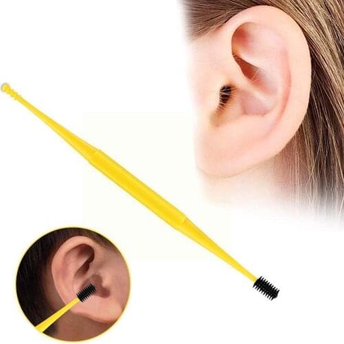 Double-Ended Earpick Soft Silicone Ear Pick Ear Wax Curette Ear Remover Tool Cleaner Clean Design Ear Spoon