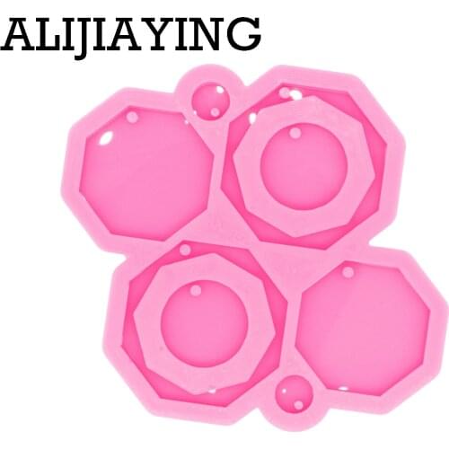 DY0544 Glossy Art Different size circles/ keychain silicone mold , Resin Mold , Epoxy Jewelry Making DIY Tools , Polymer mould