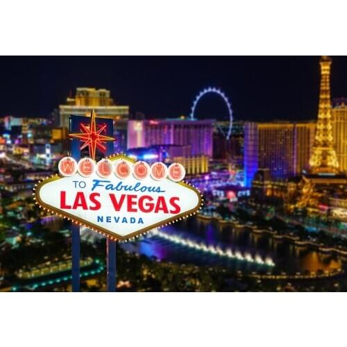 Las Vegas night scenery photo backgrounds vinyl newborns photography backdrops for photo Studio accessories photophone LV-407