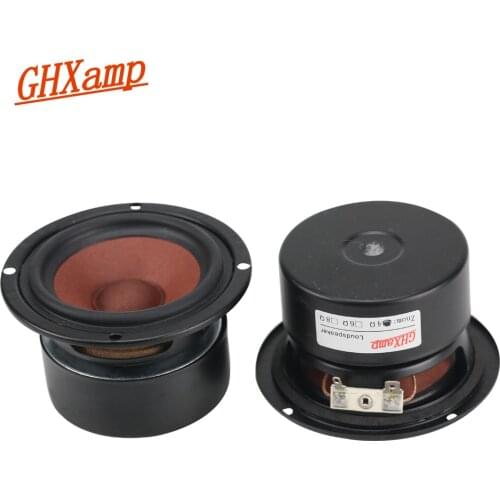GHXAMP 3 INCH 4OHM 20W Full Range Speaker Drum Paper Midrange Woofer Speakers For Home Theater PC Hifi DIY 1 Pairs