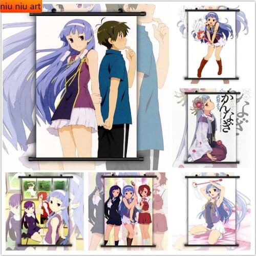 Canvas Painting Japanese Anime Kannagi Crazy Shrine Maidens Nagi Zange Aoba Wall Art Photo Childrens Room Decoration