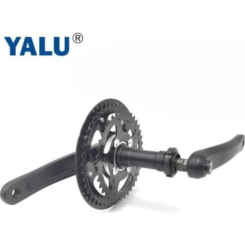 Crankset for Middle Drive Motor kit Electric Mountain Bike Mid-drive Freewheel Cranks Electric Bicycle Chainwheel With Clutch