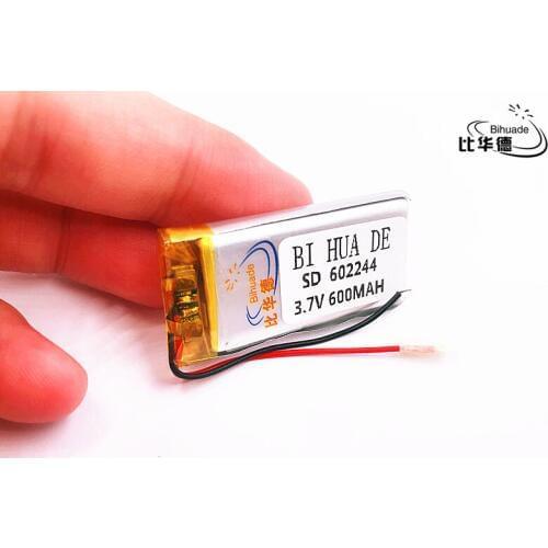 Li-po 1PCS 602244 3.7V 600mah Lithium polymer Battery With Protection Board For MP3 MP4 MP5 GPS Glass Digital Product