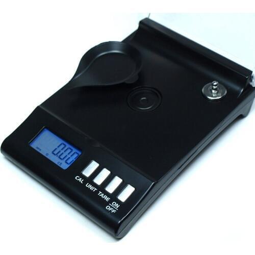 30g / 0.001g High Precision Portable Electronic Digital Diamond Jewelry Scale Gold Lab Balance LCD Counting Carat Scales Black