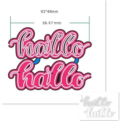 German word Metal Cutting Dies Stencils for DIY Scrapbooking