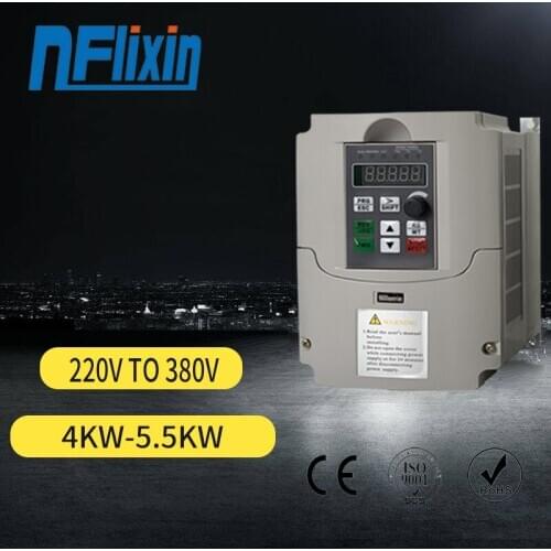 Frequency inverter of 220 single phase VFD to 3 phase 380V 11KW Variable Frequency Drive Converter for Motor Speed Control