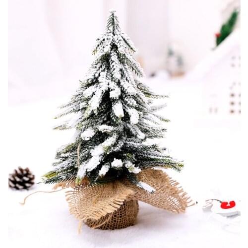 Christmas Creative Mini Snow Fir Small Christmas Tree Christmas Tree Decorations Restaurant Bar Interior Decoration Supplies