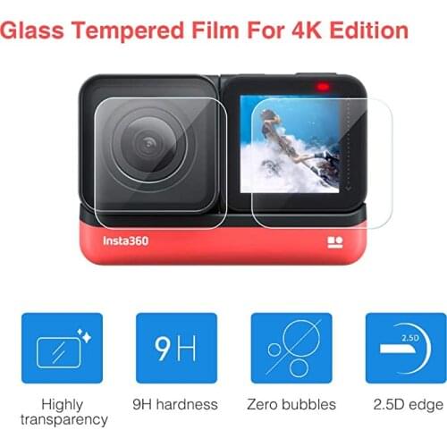 Tempered glasses for Insta360 ONE Camera Screen Protector Cover High Hardness Len Film Glass Explosion-proof Shock-proof