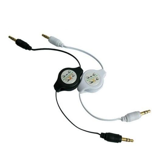 KEITHNICO 1PC Retractable Car Aux Cable 3.5mm Male to Male Jack Audio Cable Auxiliary Stereo Extend Cord For Car Samsung Mp3