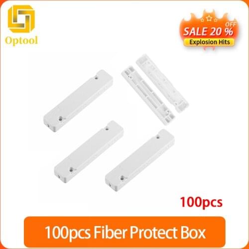 100pcs/lot Drop cable protection box Optical fiber Protection box small round tube heat shrink tubing to protect fiber box