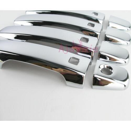 2008-2015 Door Handle Cover With 4 Smart Key Holes Panel Trim Chrome Car-Styling For Toyota LC Land Cruiser 200 Accessories