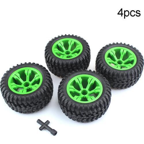 4Pcs Rubber Hub Wheel Rim Tires Tyre Upgraded Parts for WLtoys RC Car Accessory 12428 Easy to assemble replace your previous one
