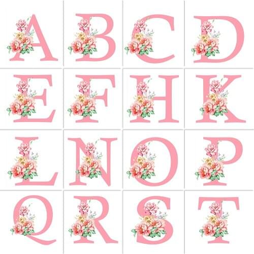 5D DIY Diamond Painting Letter Flower Cross Ctitch Kits Diamond Mosaic Diamond Embroidery Home Decoration Art