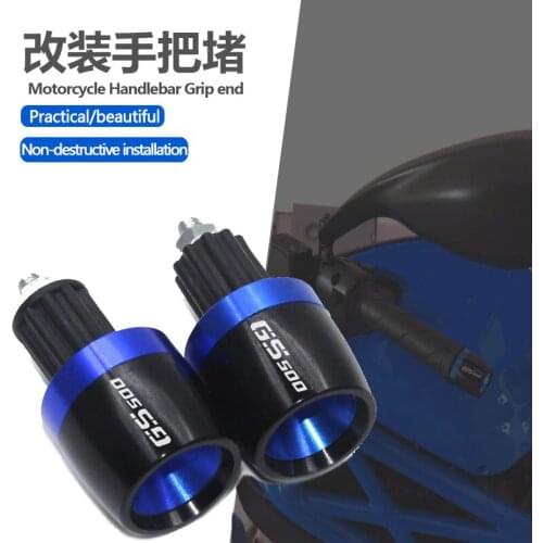 7/8" 22mm Motorcycle CNC Aluminum Handlebar Grips Ends FOR SUZUKI GS 500 GS500 1989-2008 1996 1997 1998 1999 2000 2001 2002 2003