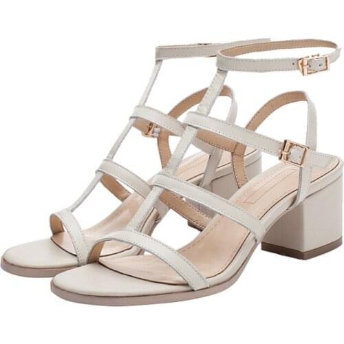 Big Size 9 10 11 12 high heels sandals women shoes woman summer ladies Roman sandals with thick heels