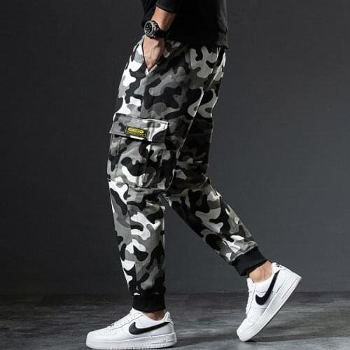Spring and Autumn Mens Pants Casual Loose Camouflage Sweatpants Large Size Sweatpants for Men Sports Pants Jogging Pants Men