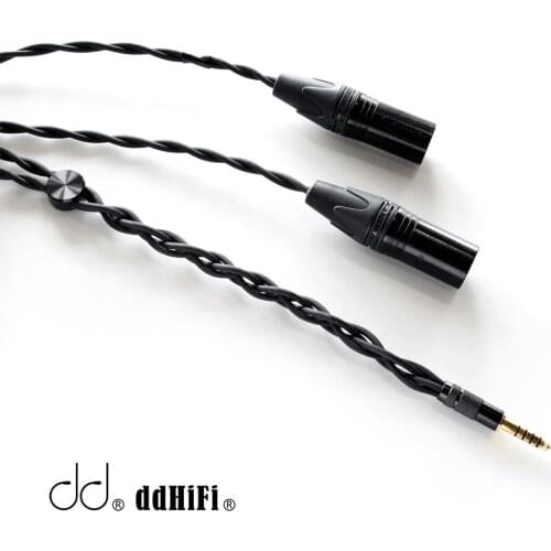 DD ddHiFi DIY-XLR44A Balanced 4.4 to XLR 3pin Analog Cable, Hi-Res Music Player Cable to Speakers