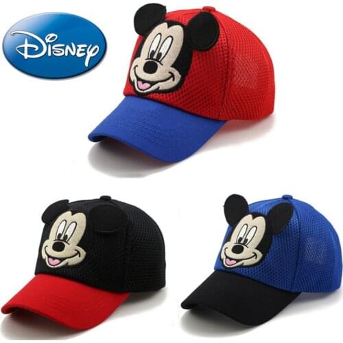 Disney Cartoon Mikey Print Kids Hats Boys Girls Baseball Caps Baby Hip Hop Headgear Snapback Birthday Gift Sun Hat Shipping Free