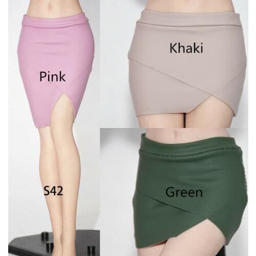 In Stock 1/6 Scale PU Leather Irregular Sexy Skirt Dress Womens Clothes For 12" Female PH TBL JO Action Figure Body Toys