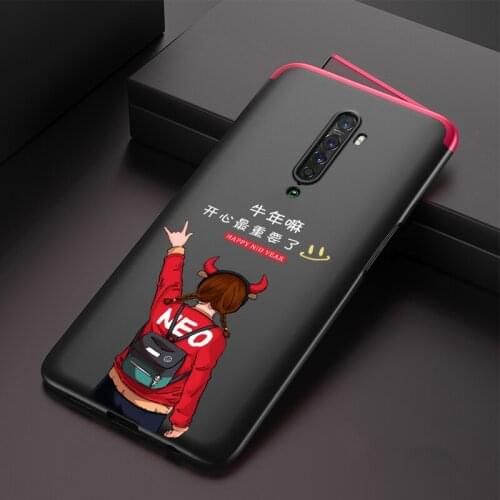 GKK Lifting Camera Case For OPPO Reno 2 Couple Pattern Anti-knock Shockproof Protection Hard Matte Cover For OPPO Reno 2 Case