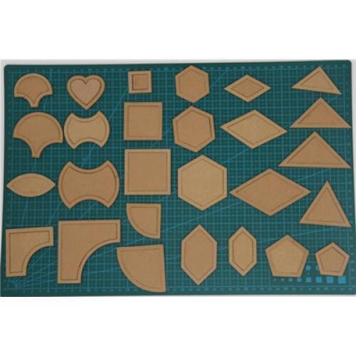 MIXED QUILT TEMPLATES ACRYLIC DIY TOOLS FOR PATCHWORK QUILTER 1 SET 54PCS