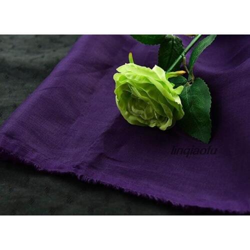Summer dressing, breathable, pure ramie dyed fabric Inside strap with dark purple fabric