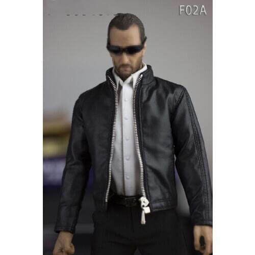 2 Colors 1/6 Scale Male Leather Jacket Clothes Suit and Shoes Accessories For 12 inches Figures Body