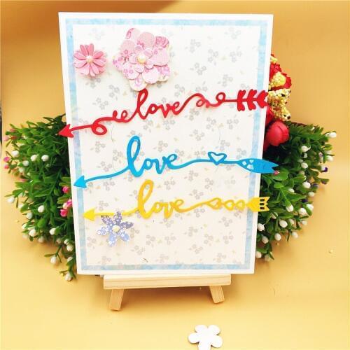 PANFELOU Love bows arrows metal craft paper die cutting dies Scrapbooking/DIY Thanksgiving Day Easter Embossing mould cards