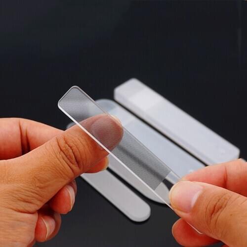 Professional Nano Glass Nail File Transparent Sanding Polishing Grinding Nail Art Manicure
