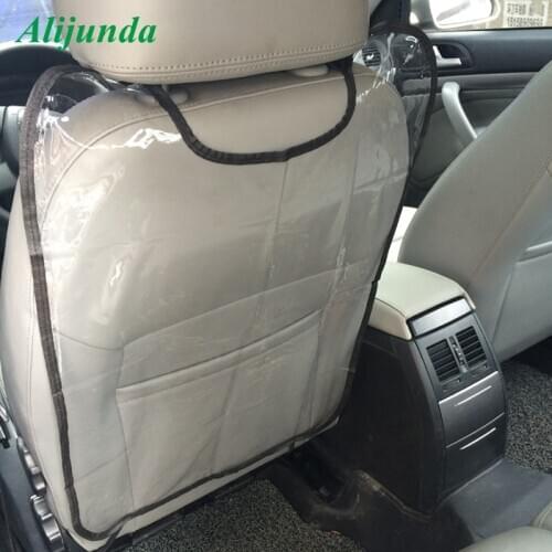 Transparent plastic car seat car rear protector car baby anti-kick cover accessories FOR Volkswagen Skoda Octavia Fabia Rapid