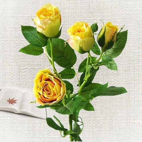 Rose Plastic Flower Wedding Simulation Home Furnishing Home Furnishing Decorated