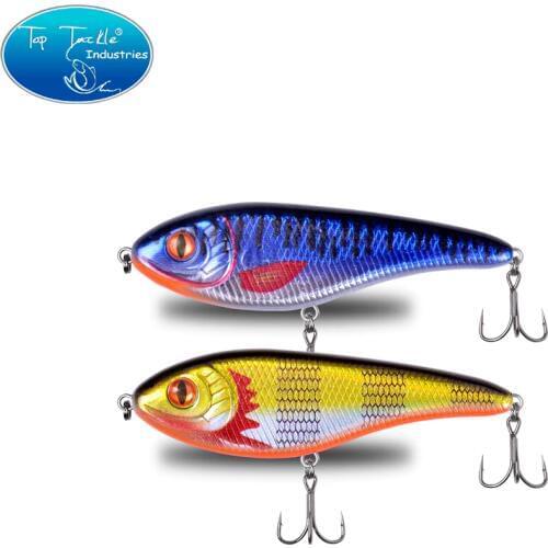 Fishing lure for pike jerk bait 90mm 21g sinking Jerkbait Hard Bait Muskie Pike Fishing Lure With Strengthen Treble Hooks