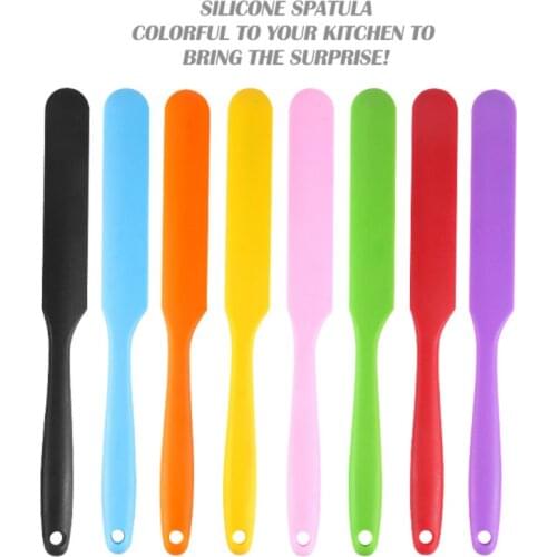Long Handle Silicone Spatula Cake Cream Mixer Baking Dough Scrapers Confectionery Tools Kitchen Accessories
