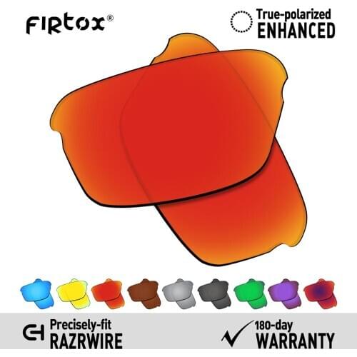 Firtox True UV400 Polarized Lenses Replacement for-Oakley Razrwire Sunglasses (Compatiable Lens Only) - Multiple Colors