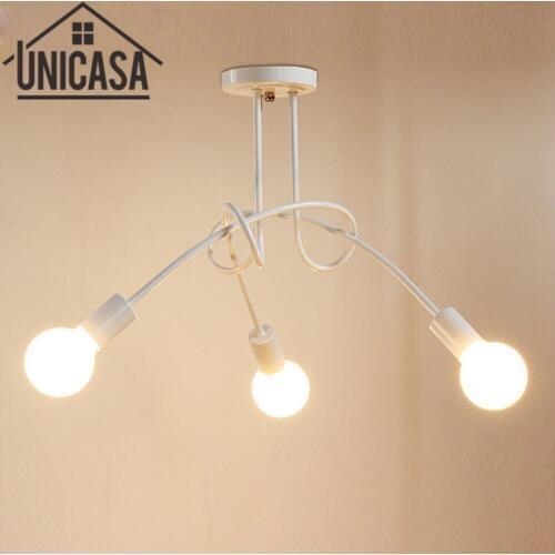 Modern Ceiling lamps Bar lighting multi loft bedroom lamp hotel Art light White pendant lights for home decoration Light fixture