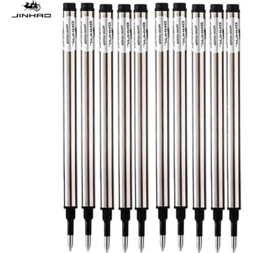 Jinhao 5pcs ink Black Advanced Screw Refill Rollerball Pen New Suitable for a variety of high-level pen
