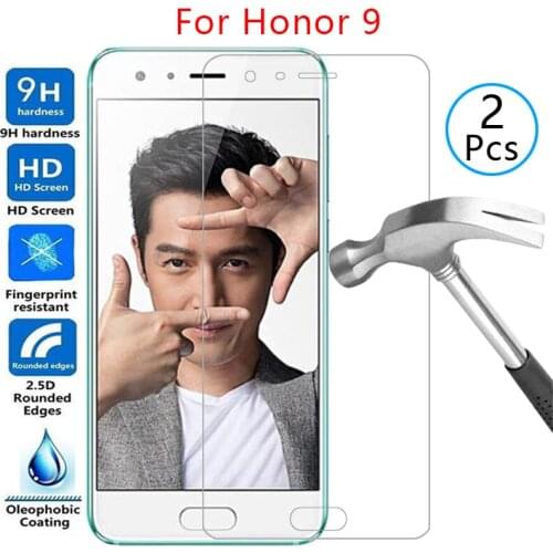 Tempered glass screen protector for honor 9 case cover on honor9 honer onor hono 5.15 protective phone coque bag onor9 honer9 9h