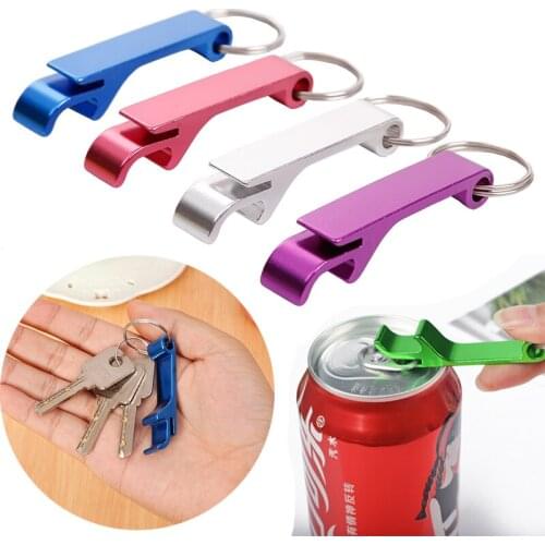 1/5pcs Wholesale Colorful Bottle Opener Key Chains for Women Men Alloy Random Color Beer Opener Keychain Fashion Jewelry
