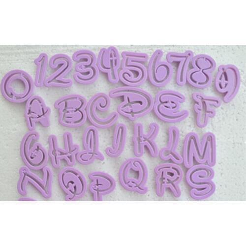 30set/lot Number Letters Alphabet Fondant Cake Decoration Tools Font Alphabet Cutter Mould