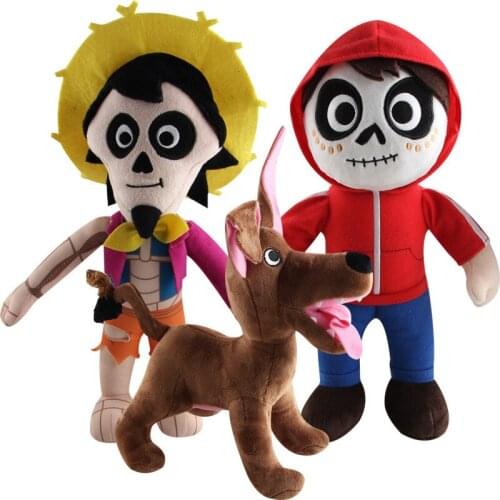 30cm COCO Pixar Plush Toys Miguel Hector Dante Dog Death Pepita Stuffed Plush Toys Soft Toy Doll for Children Kids Gifts