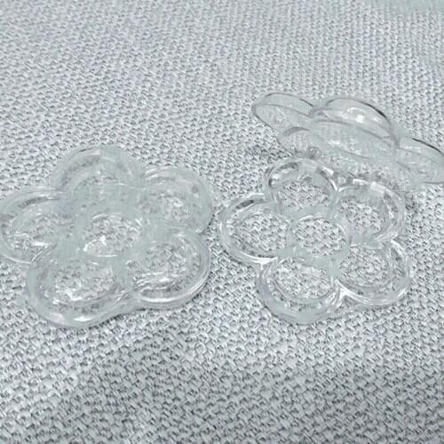 6 Grids Plum Blossom Flower Shape Empty Eyeshadow Case Transparent Plastic DIY Lipstick Powder Box Container Cosmetic Packing