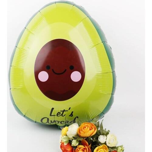 Avocado Shaped Aluminum Film Balloon Childrens Activities Fruit Party Birthday Dress Up Carnival Balloon Wholesale