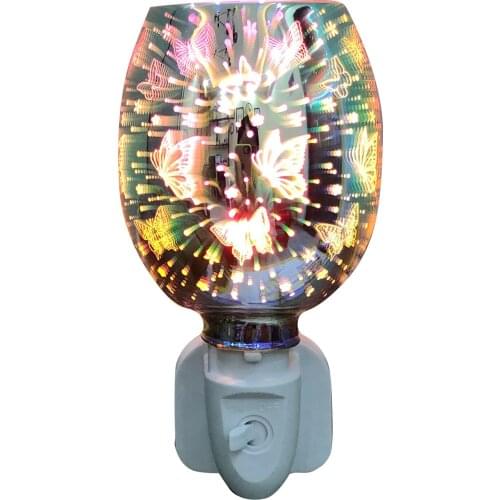 Plug Aromatherapy Diffuser Wax 3D Electric Melt Warmer Touch Lamp Aroma Essential Oil Burner Night Light For Home accepted