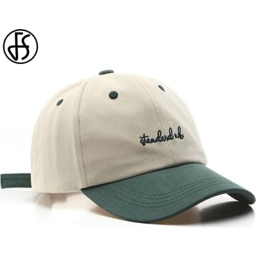 FS Trendy Fresh Green Orange Patchwork Baseball Caps For Men Women Streetwear Hip Hop Snapback Dad Hat Candy Color Trucker Cap