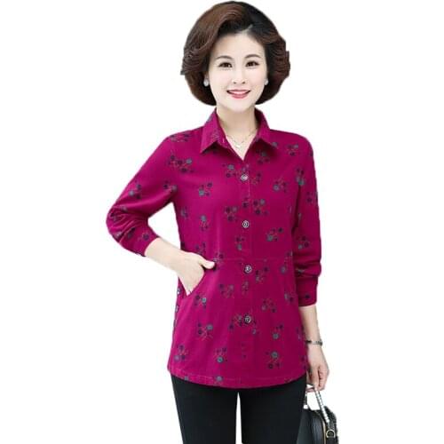 LBP-BAIPING Printed Blouses