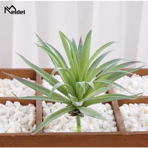 Meldel Artificial succulent plant simulation flocking succulent bonsai flower head home garden decoration simulation plant