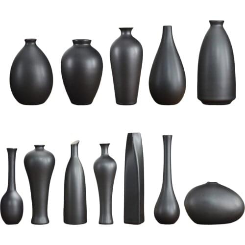 Minimalism Ceramic Dry Flower Arrangement Vase Photo Props Home Decor